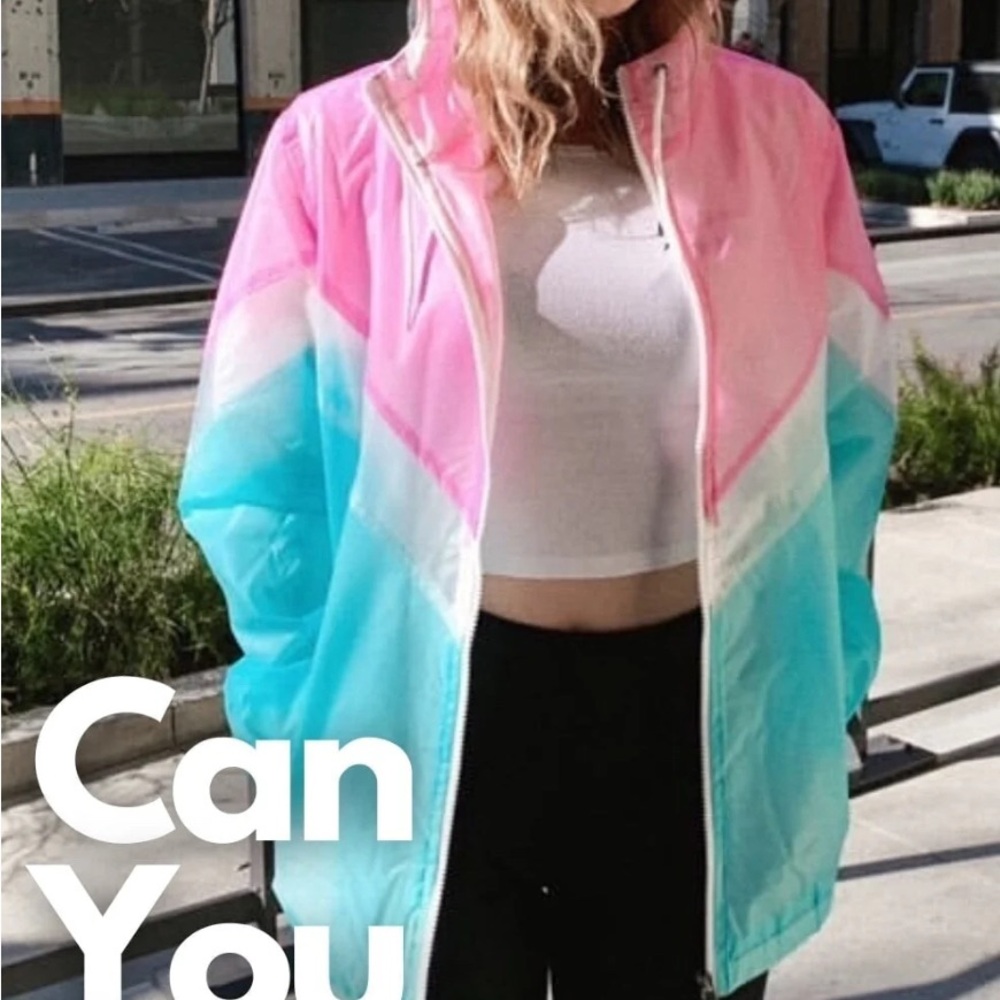 Members Only Women’s Translucent Color Block Jacket - Picture 4 of 4